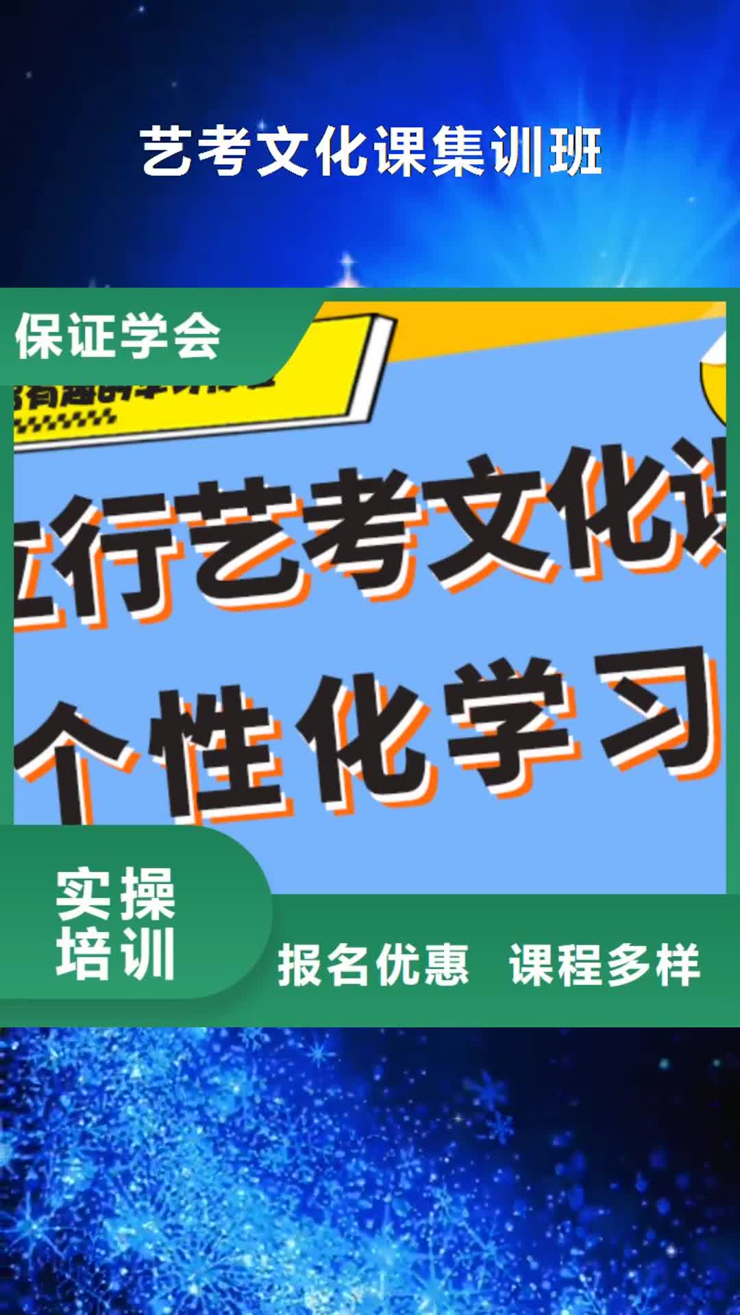 吉安 艺考文化课集训班指导就业